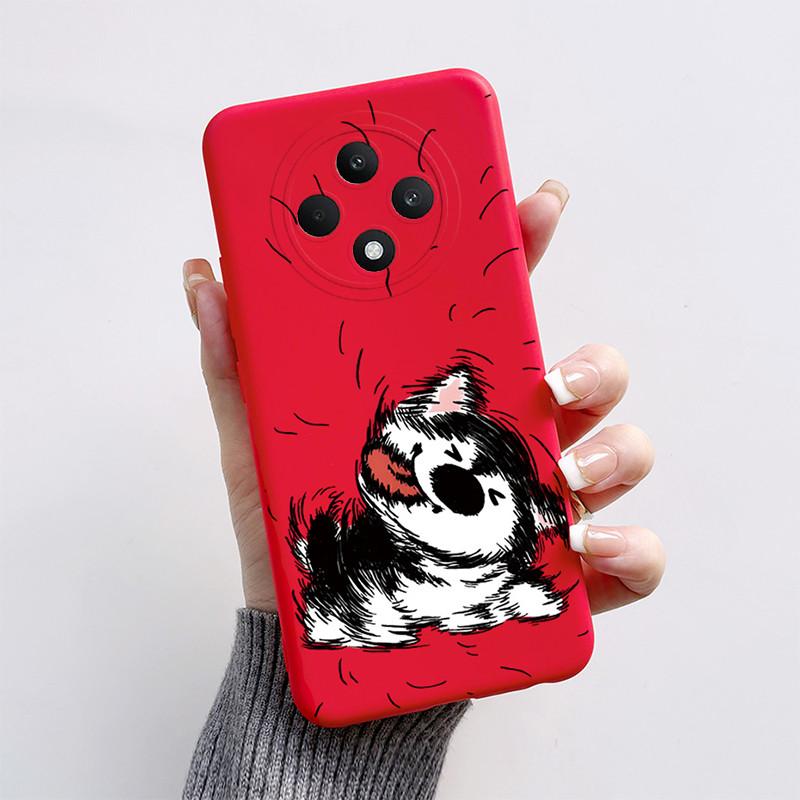 For OPPO Reno12 F Case OPPO Reno 12 F FS 5G Cover Cute Cat Cartoon Soft Silicone Bumper Protective Phone Cases On Reno 12F Funda