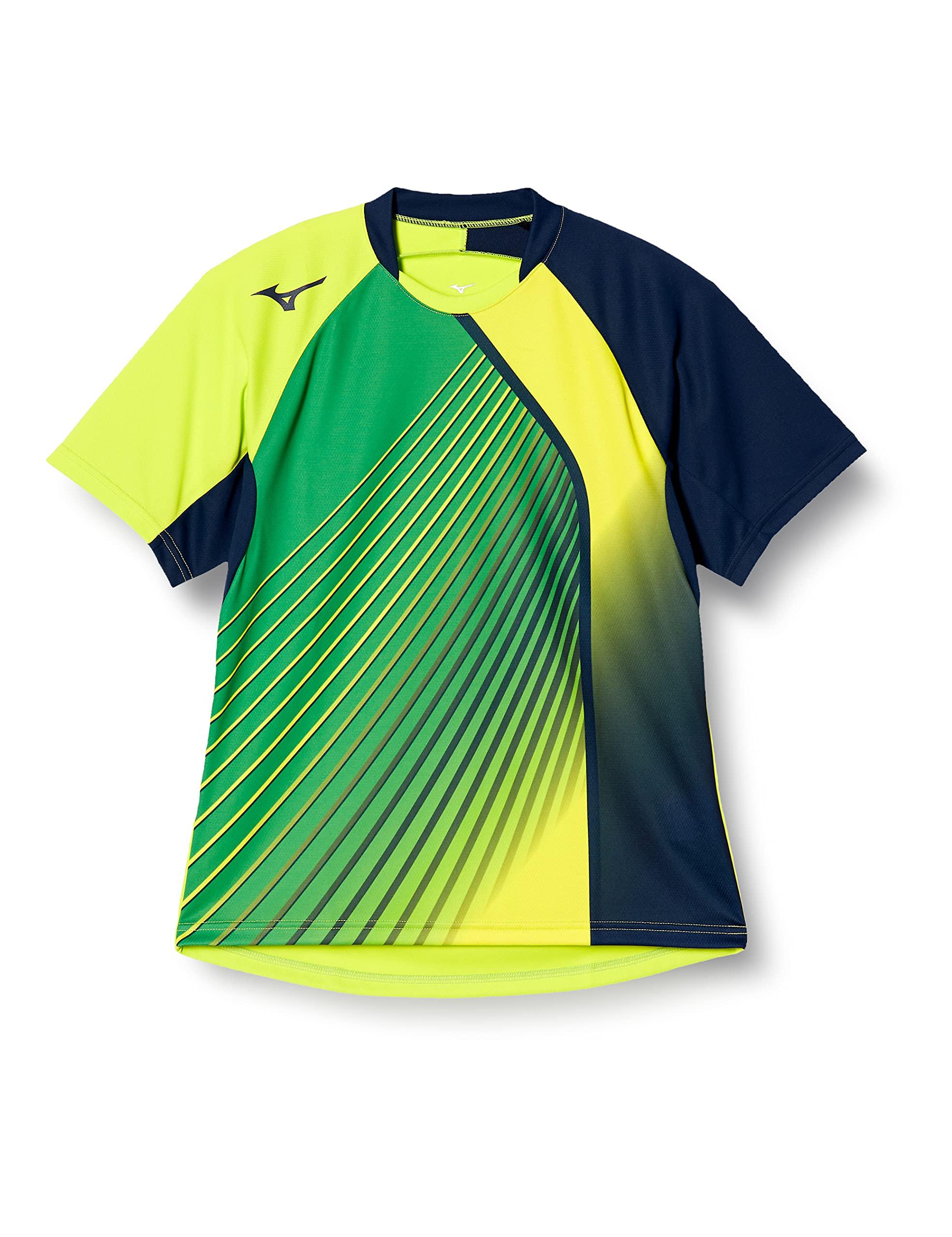 

Mizuno Table Tennis Game Lime XS Shirt, 82JA8004, Men s, Green,