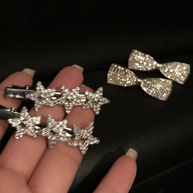 Korean Style Star Letter Mini Hair Clip - Luxury High-End Design with Sweet Cool Personality
