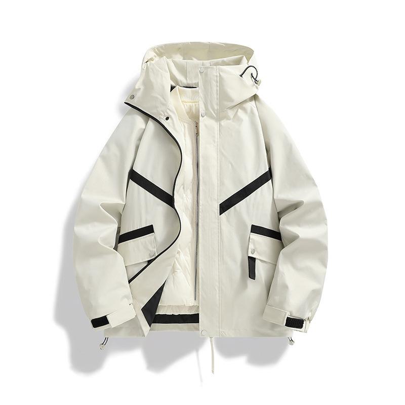 

Men and Women of The Same Style In Autumn and Winter Outdoor Warmth and Cold Two-piece Set Combination Wear Method Anti-splashing and Windproof Jacket XXXXL