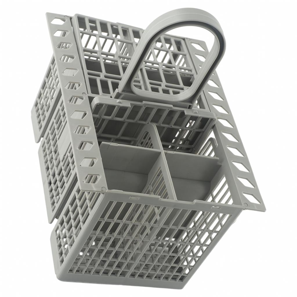 Plastic Cutlery Basket Cutlery Basket Detachable Gray