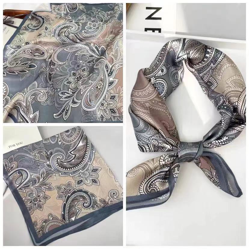 Eleganti Foulard di Seta da Donna Con Centinaia di Camicie, Assistenti di Volo, Decorazione Professionale, Protezione del Collo, Foulard, 70 Foulard Quadrati Piccoli.