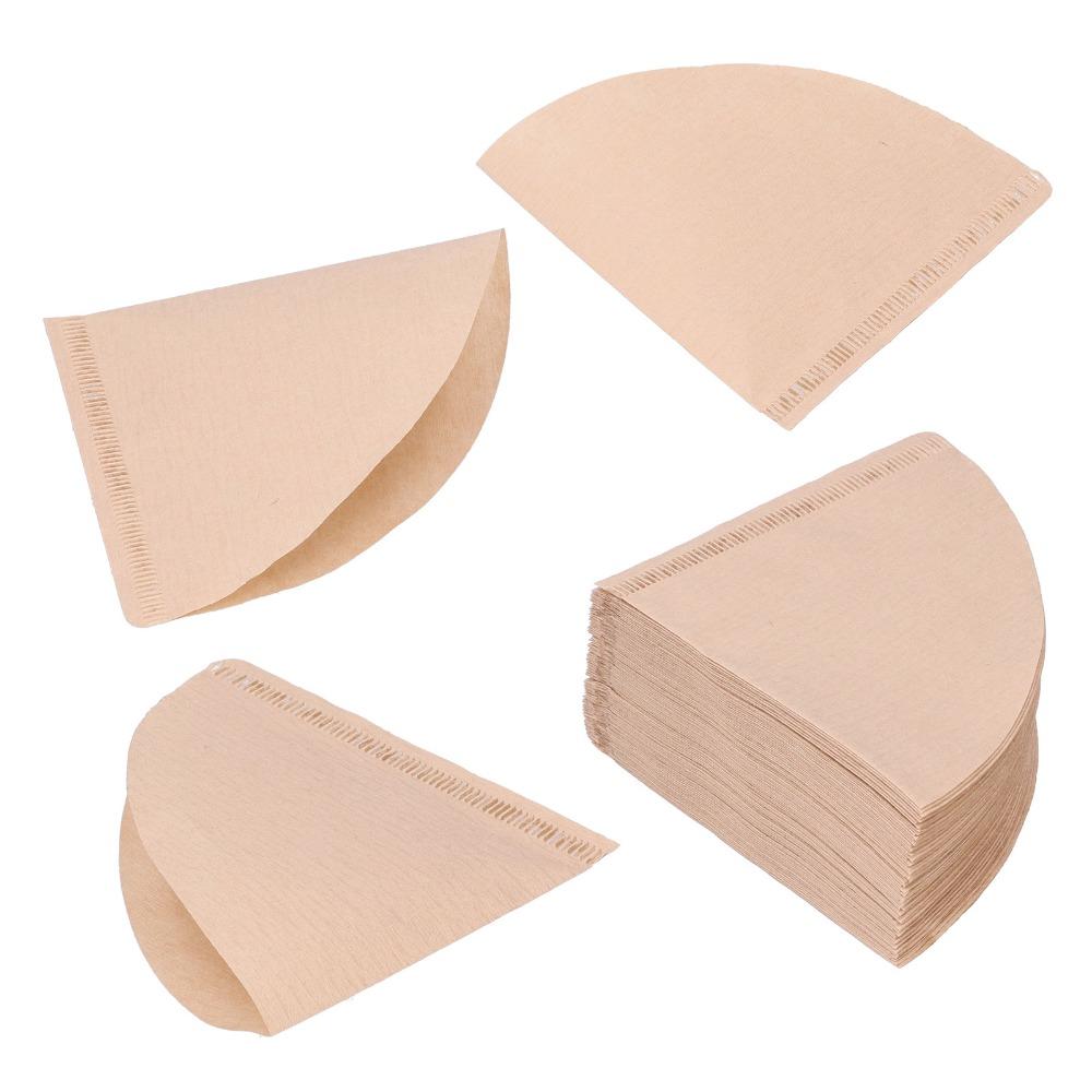 100pcs Set Portable Coffee Filter Paper One-Use One-Use Filter Paper Pour Over Coffee