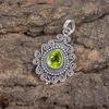Peridot Pendant Gemstone Jewelry, 925 Solid Sterling Silver Pendant, Handmade Jewelry Birthstone Pendant, Gift For Him