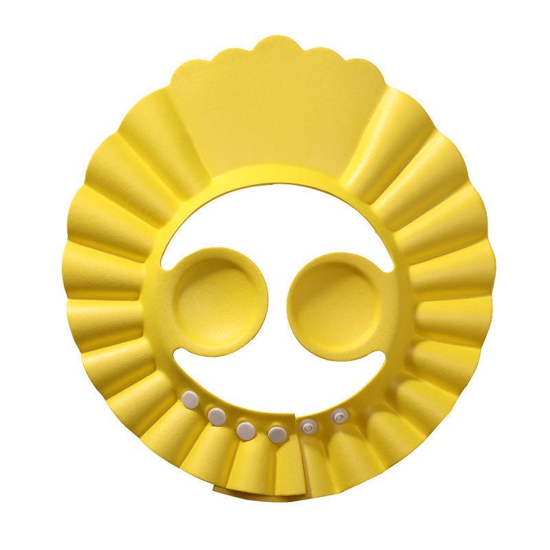 Verstellbare Wasserdichte Silikon Baby Badeshampoo Kappe mit Ohrenschutz