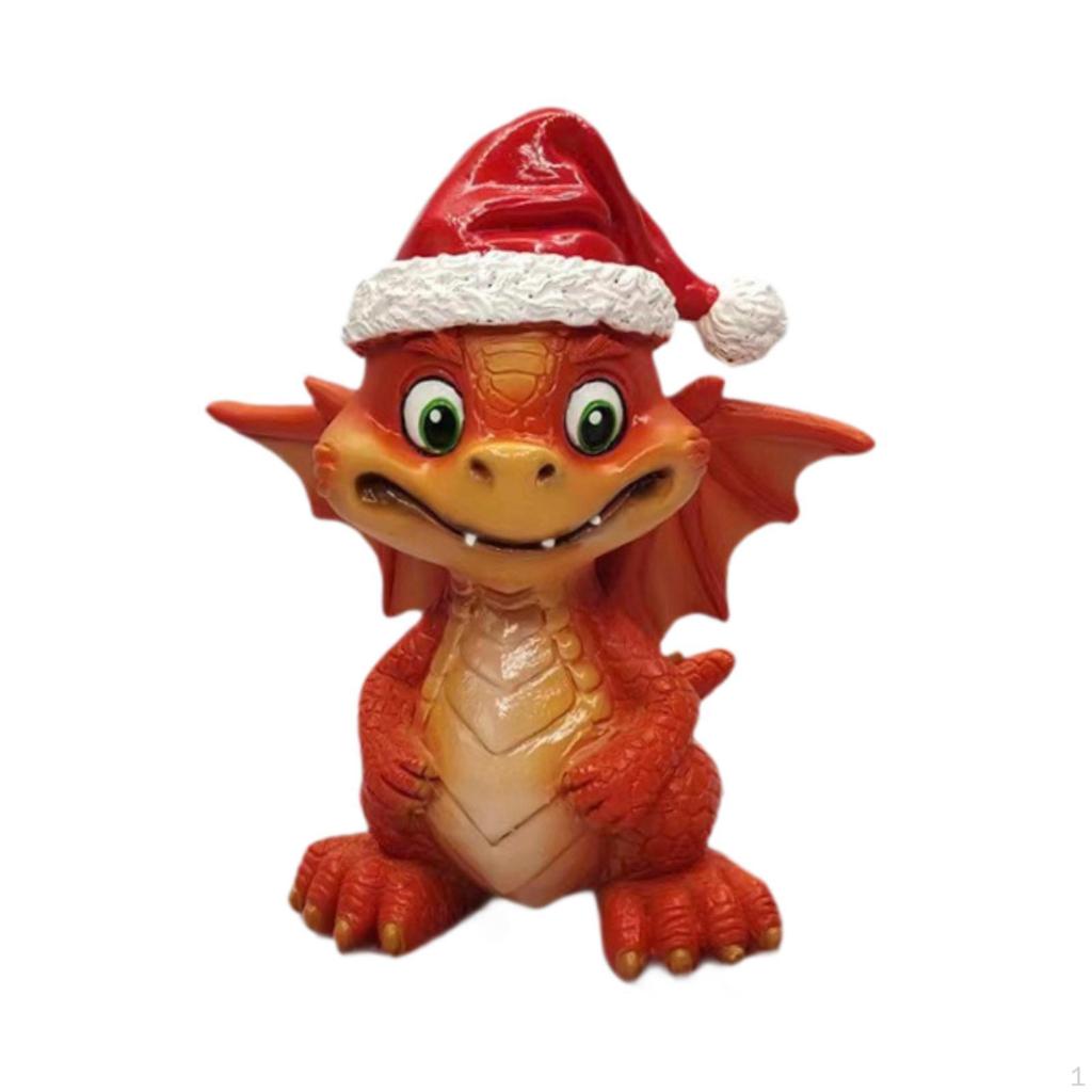 Christmas Mini Figurine Dragon Decor Creative Decoration Party Favors Fillers Table Crafts