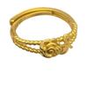 Elegant Women's Gold-Plated Rose Flower Ring - Fashionable, Luxurious, and Sweet.