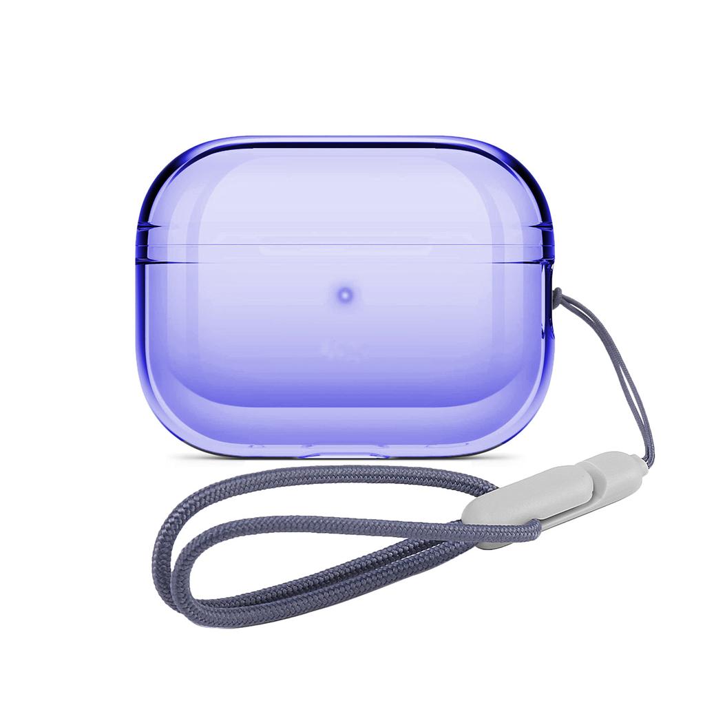 Color Clear Soft TPU Earphone Case with Lanyard Strap for Airpods Pro 2nd Generation Airpod Pro 2 Cover Accessories Charging Box