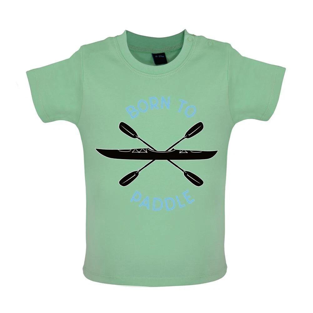 

Born To Paddle - Baby Kids Boys Girls Unisex T-Shirt / Babygrow - Kayak Kayaking Canoe Canoeing Water 110