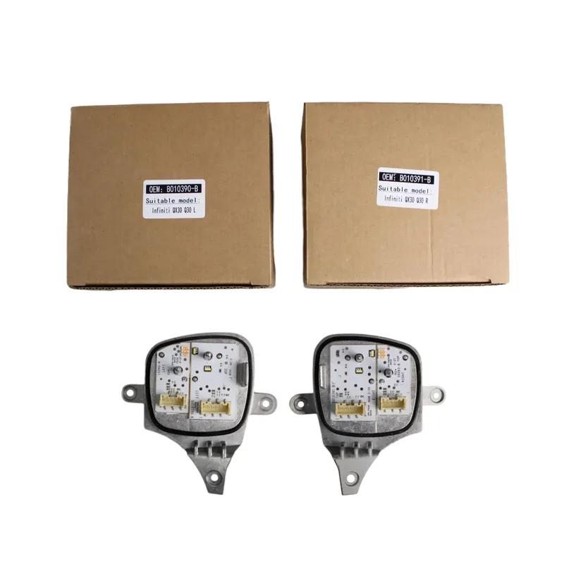 1Pair Headlight LED Module B010390-B B010391-B For Infiniti QX30 Q30 17-19 DRL Daytime Running White Lightsource High Version