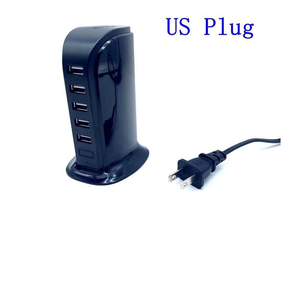 

5-портовая USB-зарядная станция 5V4A 20W Зарядное устройство Сверхбыстрая зарядка с USB-C адаптером питания для MacBook Телефон 15 Samsung