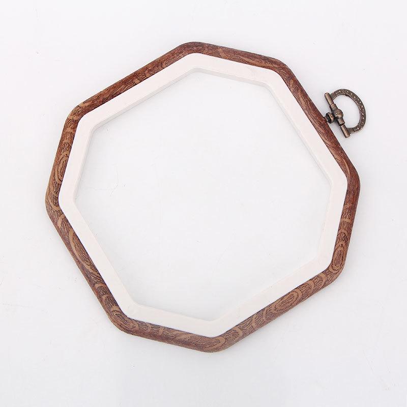 

Имитация бамбука Регулируемые пяльцы для вышивания - Мини круг для вышивания крестом своими руками с пластиковым внутренним кольцом