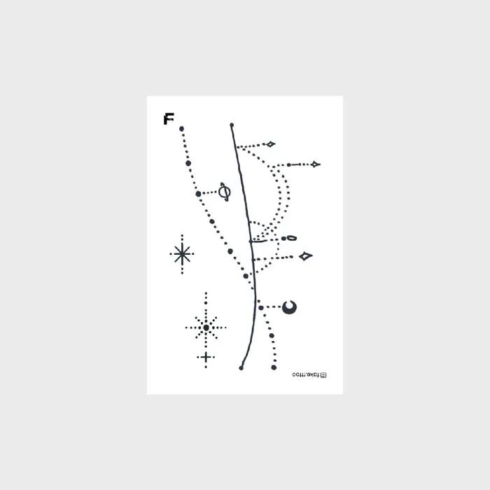 

Вселенная Тату-наклейка