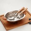 Stainless Steel Salad Serving Bowls Thicken Fruit Dessert Bowl Dessert Serving Bowl Household Use