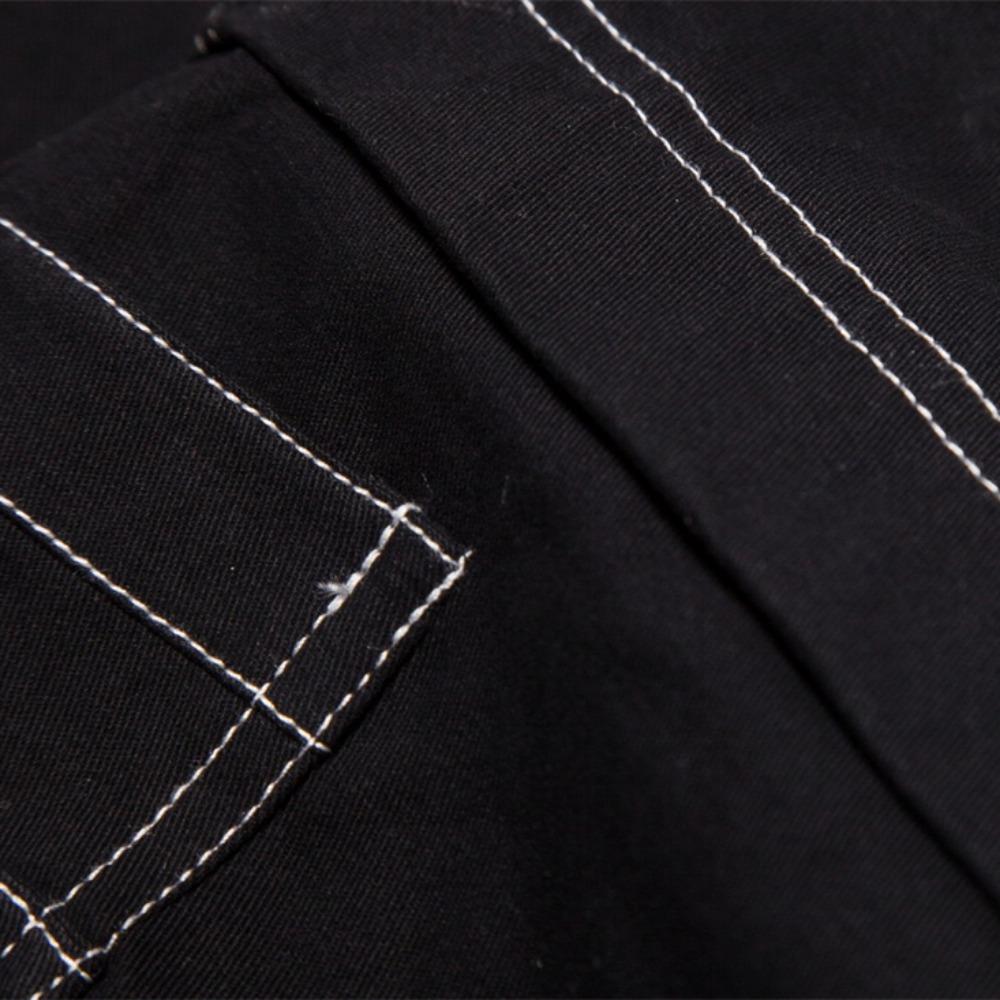 2025 Men's Hip Hop Rock Punk Gothic Pants Cotton Casual Pants Buckle Zip Chain Strap Trousers Men Streetwear Daily Cargo Pants