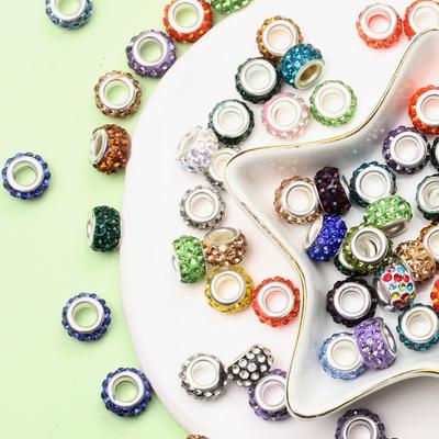 Crystal 100Pcs DIY Jewelry Making Acrylic Loose Beads 12mm Accessories Pendant Necklace Bracelet
