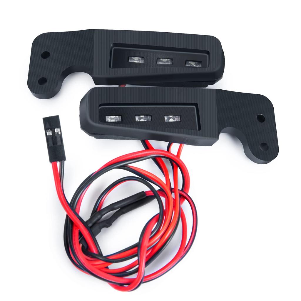 TRZX Front Bumper Side Lights RC LED Spotlights for 110 Traxxas TRX 4 Bronco RC Crawler Car