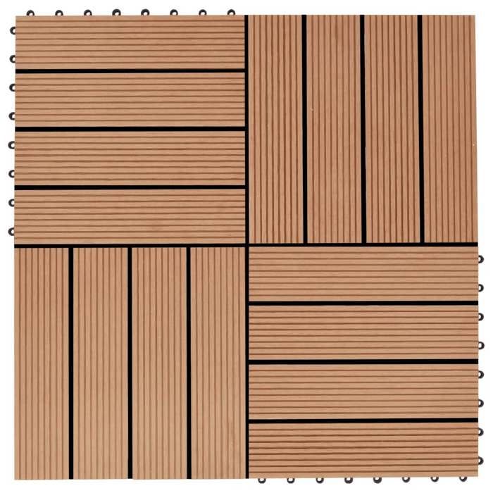 VidaXL 22x Terrace Tiles Patio Tiles Balcony Tiles Garden Tiles Floor Tiles 277801