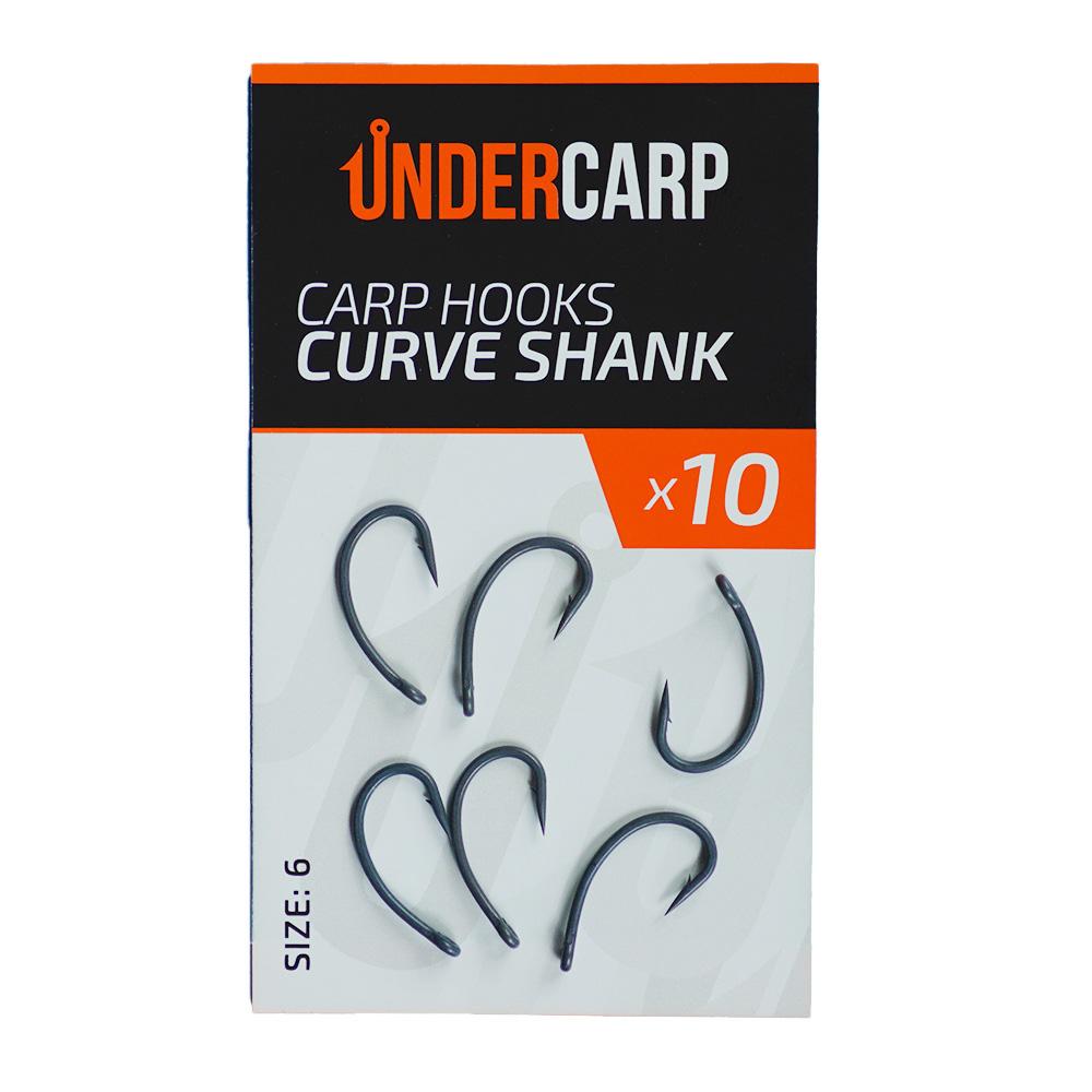 Carp hooks teflon curve shank 6