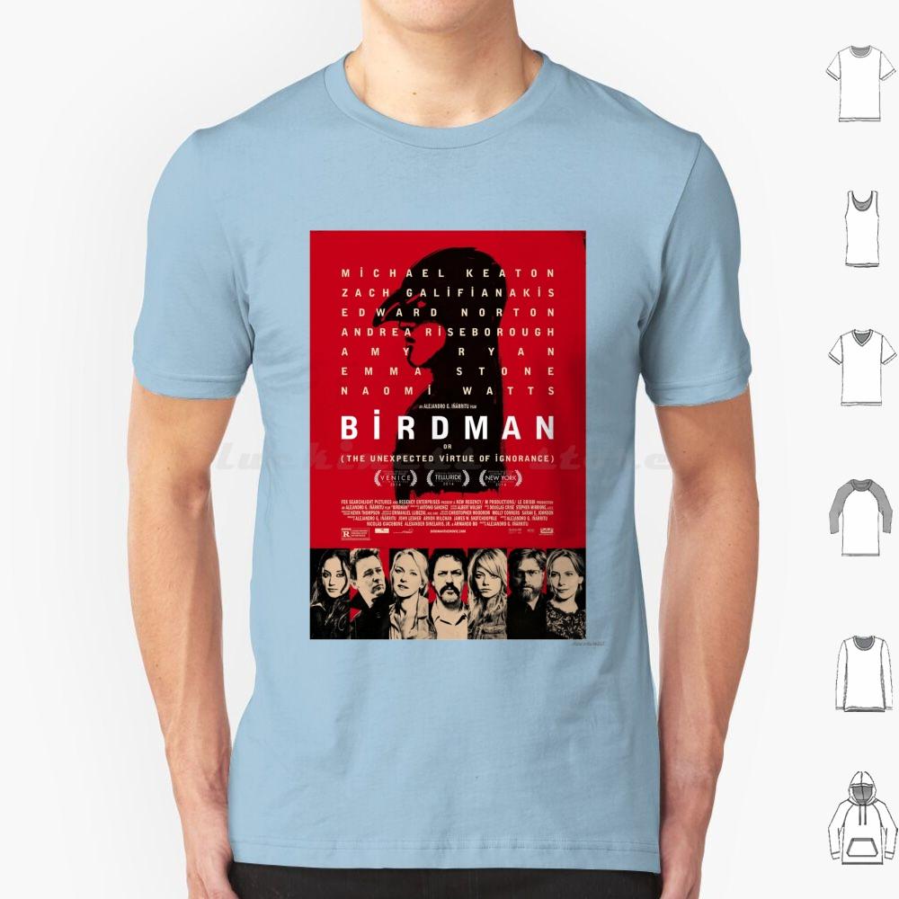 Birdman Or The Unexpected Virtue Of Ignorance Movie Shirt T Shirt Big Size 100 Cotton Movies Birdman Birdman Movie