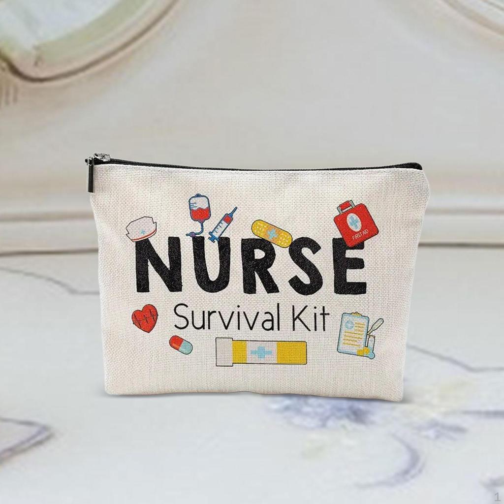 Krankenschwester-Make-up-Tasche – Wasserdichte Kosmetiktasche 23x18 Cm, Perfektes Geschenk Für Pflegekräfte