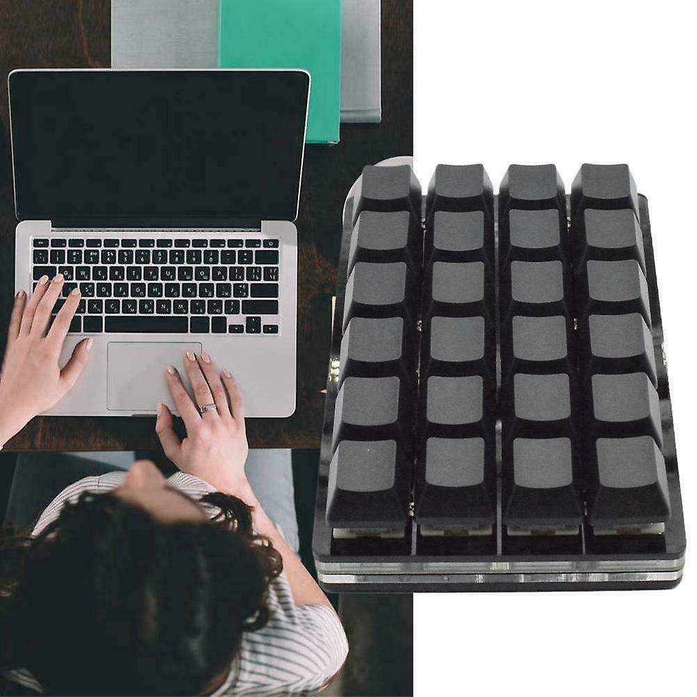 Tastiera Nera 24 Tasti Tastiere Meccaniche Tasti Programmabili Scorciatoie Personalizzate U7F5