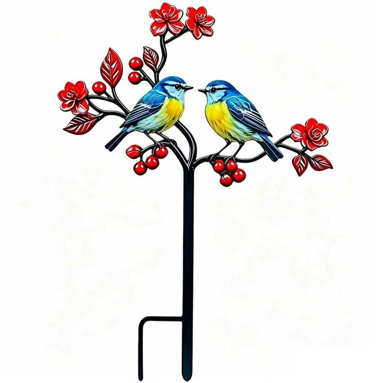 Creative Iron Art Bird Ornaments for Outdoor Garden Decor
