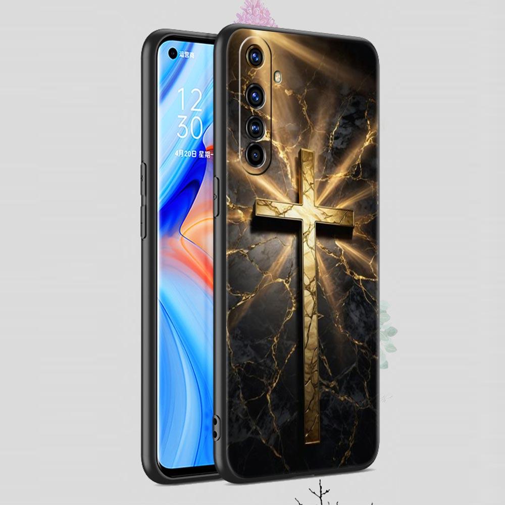 Cross Pattern Element Design Case For Realme C67 C63 C55 C53 C35 C25 C21 GT 2 3 5 6 10 11 12 13 Pro Plus 5G Soft TPU Phone Cover