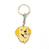 Cute Animal Pet Dog Wolf Keychain Puppy Dog Golden Retriever Metal Keyring Hanging Backpack Pendant Decorative Ornament Gifts