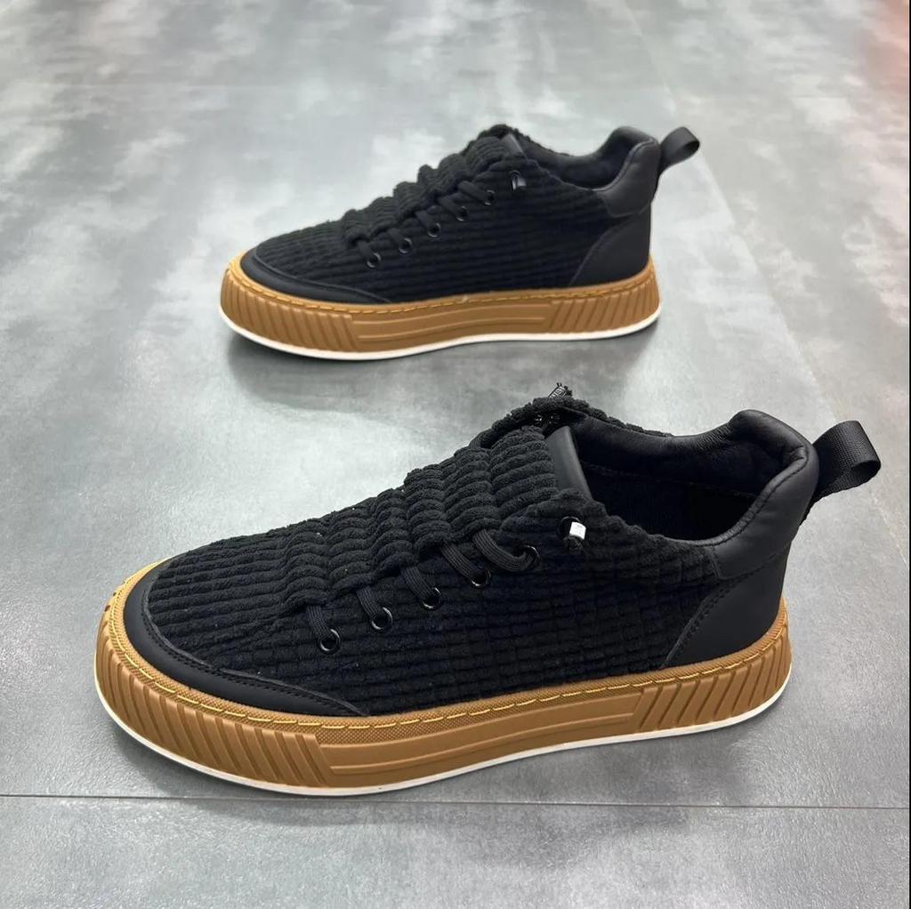 Fashion Platform Sneakers for Men Casual High-Top Shoes Flat Non-Slip Sport Running Spring New