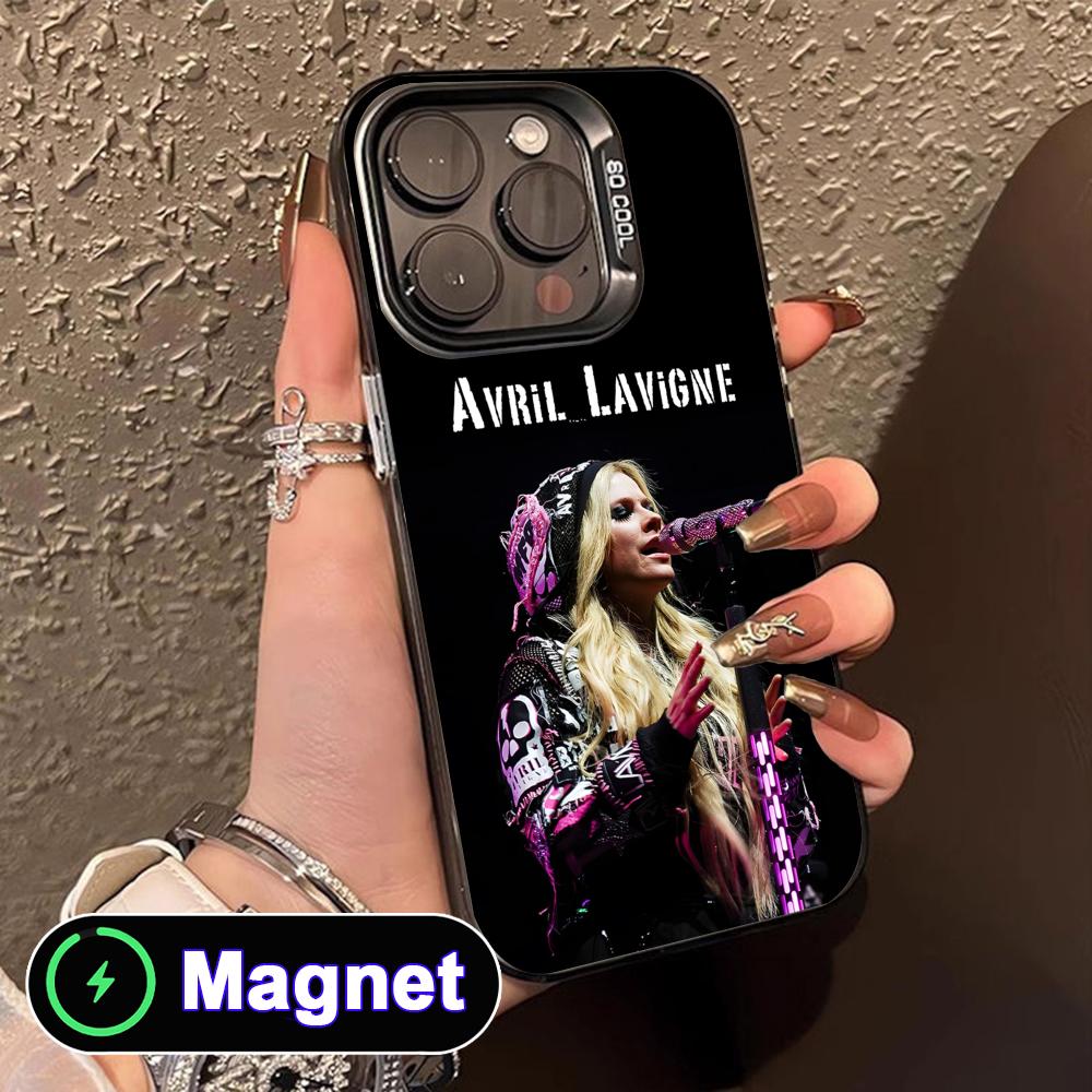 

Avril Lavigne Translucent MagSafe Mobile Phone Case for iPhone 17 16 15 14 13 12 11 Air Pro Max Plus Colorful Cover iPhone 11