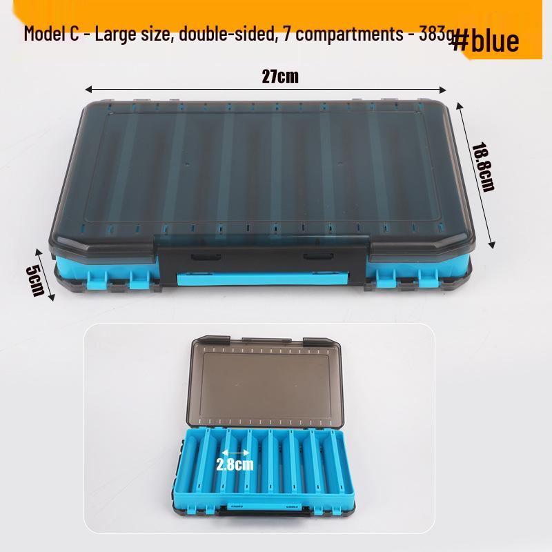 Zweischichtige doppelseitige Angelköder-Aufbewahrungsbox