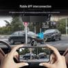 Wireless WiFi Dash Cam: HD Car Recorder with Mobile Phone Sync and Three-Way Video Capture
