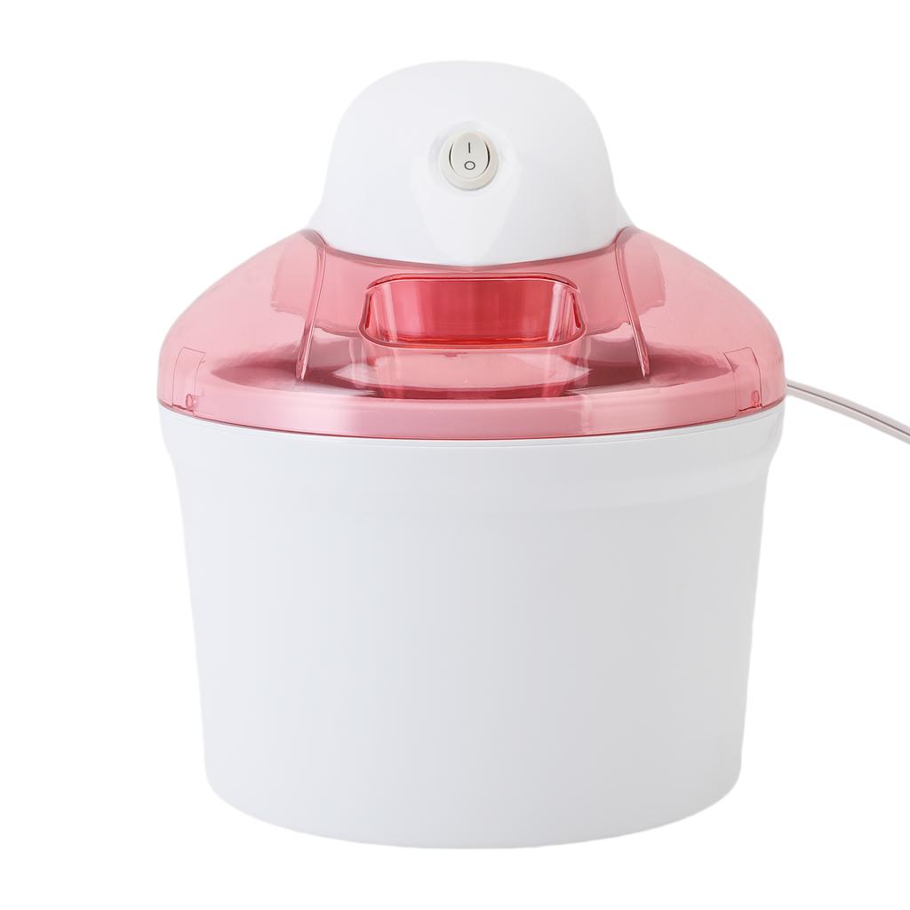 1200ml Automatic Ice Cream Machine Freezing Yogurt Maker for Home Kitchen Pinkish White