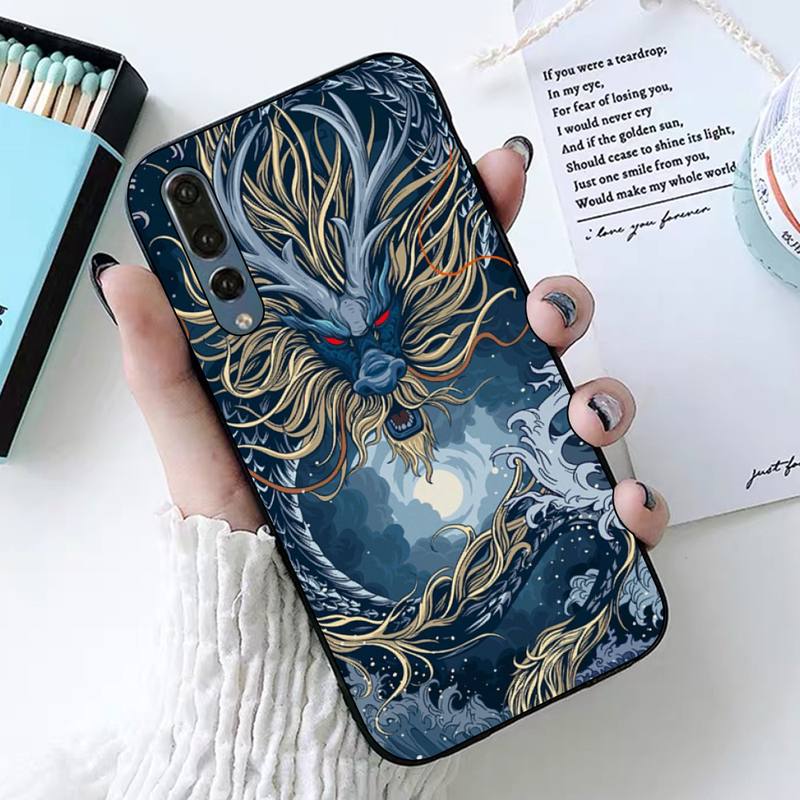 Чехол для телефона с японским аниме «Дракон» для Huawei P30 40 20 10 8 9 lite pro plus Psmart2019