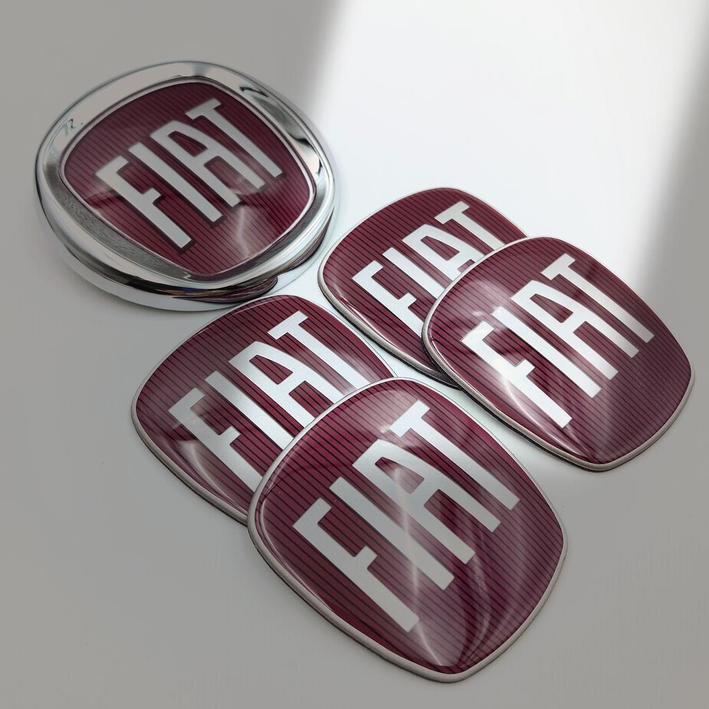 1 Stück 63mmX58mm Logo Fiat Auto Frontgrill Heckstoßstange Heckklappe Kofferraum Emblem Styling Zubehör für FIAT 85mm 8,5cm Emblem