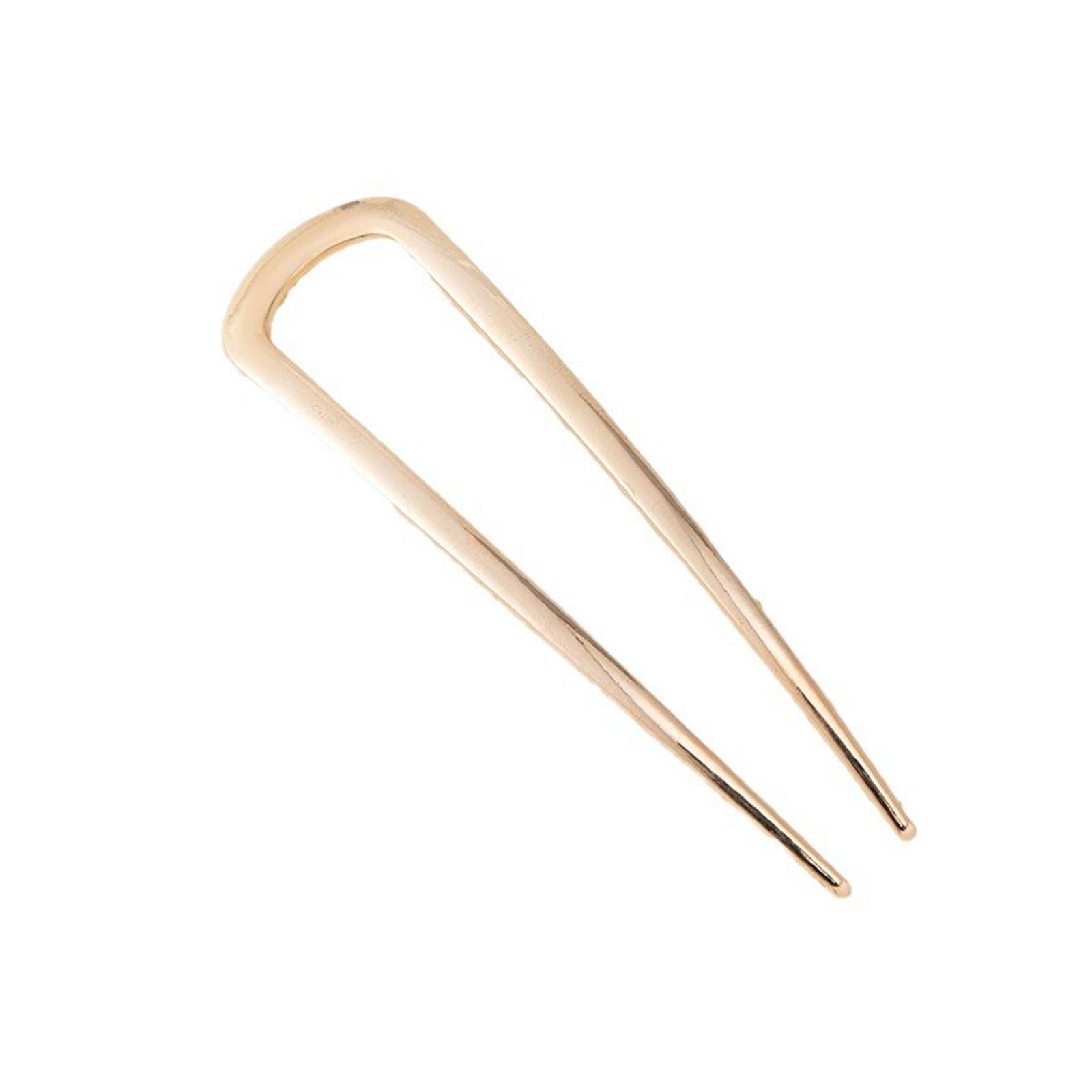 

U-образные шпильки для густых волос, металлические французские заколки для женщин и девочек, элегантные большие аксессуары для прически 1