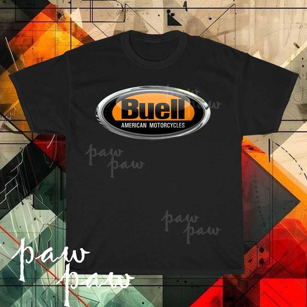 New Buell American Motorcycle Logo Men#039;s Tshirt funny size S to 5XL Unisex T-Shirt M