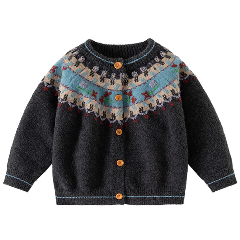 Banxidi Girls  Stylish Knit Cardigan 90