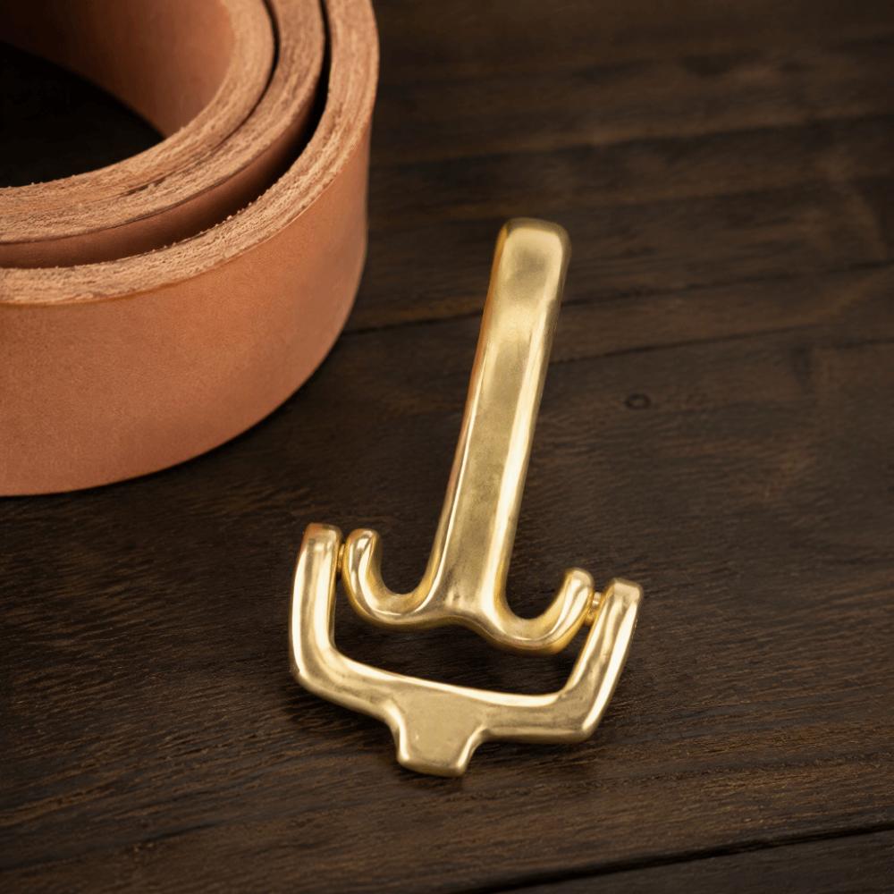 Solid Brass Brass Buckle Hardware Multi-Purpose Use Pin Buckle Set Belt Buckle Set  For Belts