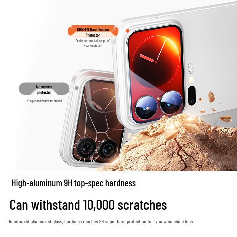 UGREEN Xiaomi 17 Pro Max Back Screen & Camera Tempered Glass Protector