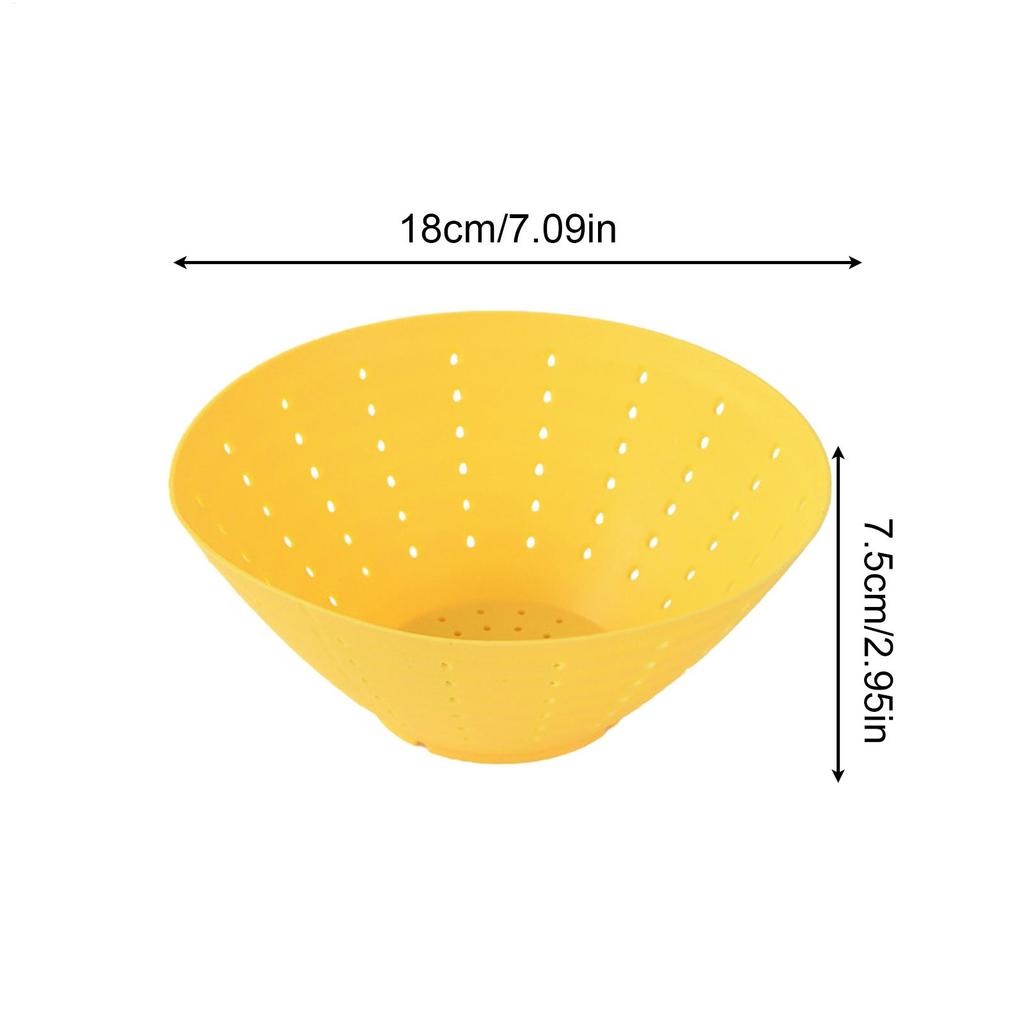 Vegetable Strainer Silicone Foldable Drainer Vegetable Wash Basket Fruit Cleaner Bowl For Salad Pasta Noodle Food Prep Garlic