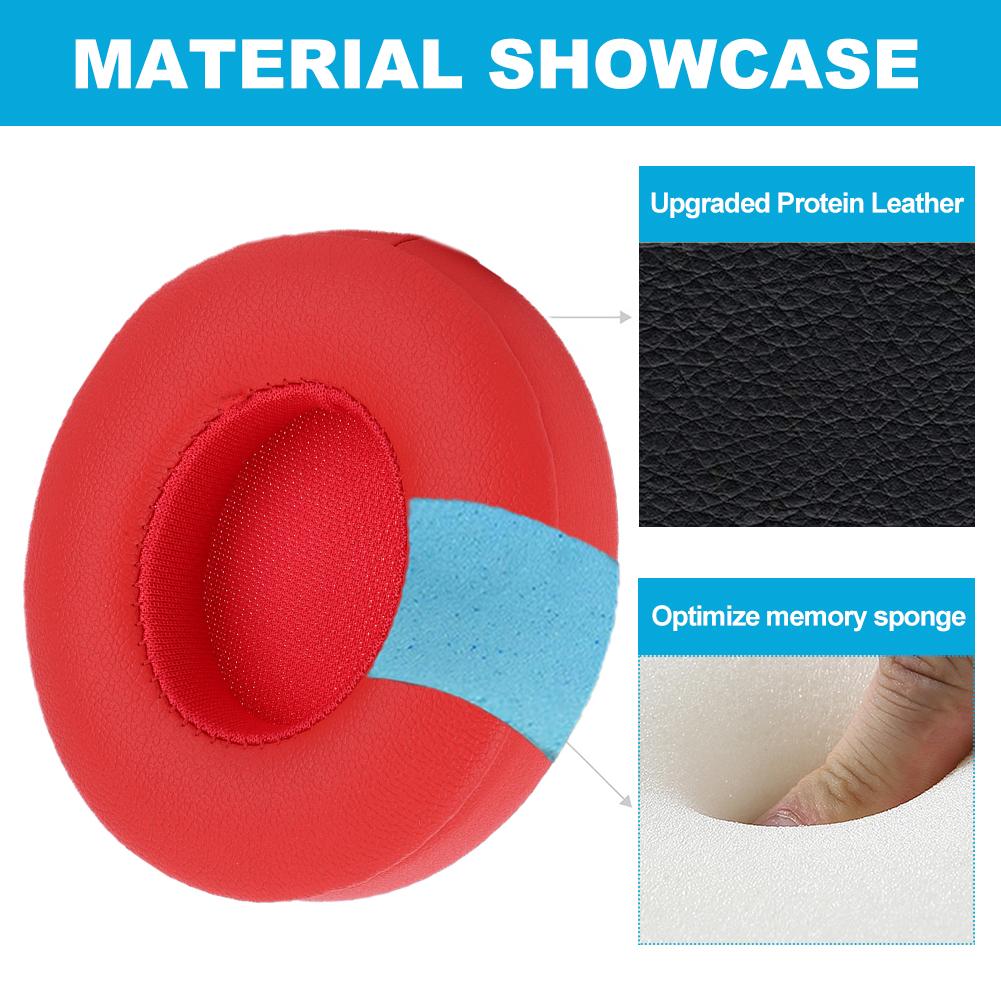 Earpads Cushions Replacement Memory Foam Ear Pads Ear Cushion Headset Ear Cushion for Beats Solo 2/Solo 3 Wireless Headphones