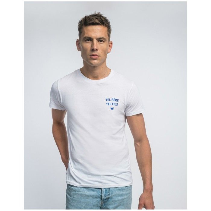 We Are Family - TSHIRT HOMME TEL PÈRE TEL FILS COEUR BLANC L