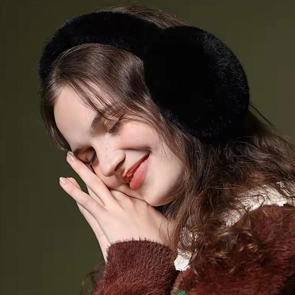 Fashion Earmuffs Outdoor Cold Protection Women Men Faux Fur Ear-Muffs Foldable Earflaps Soft Plush Ear Protectors