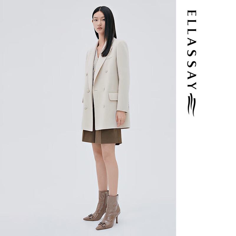 ELLASSAY Women's Loose Wool Blend Coat