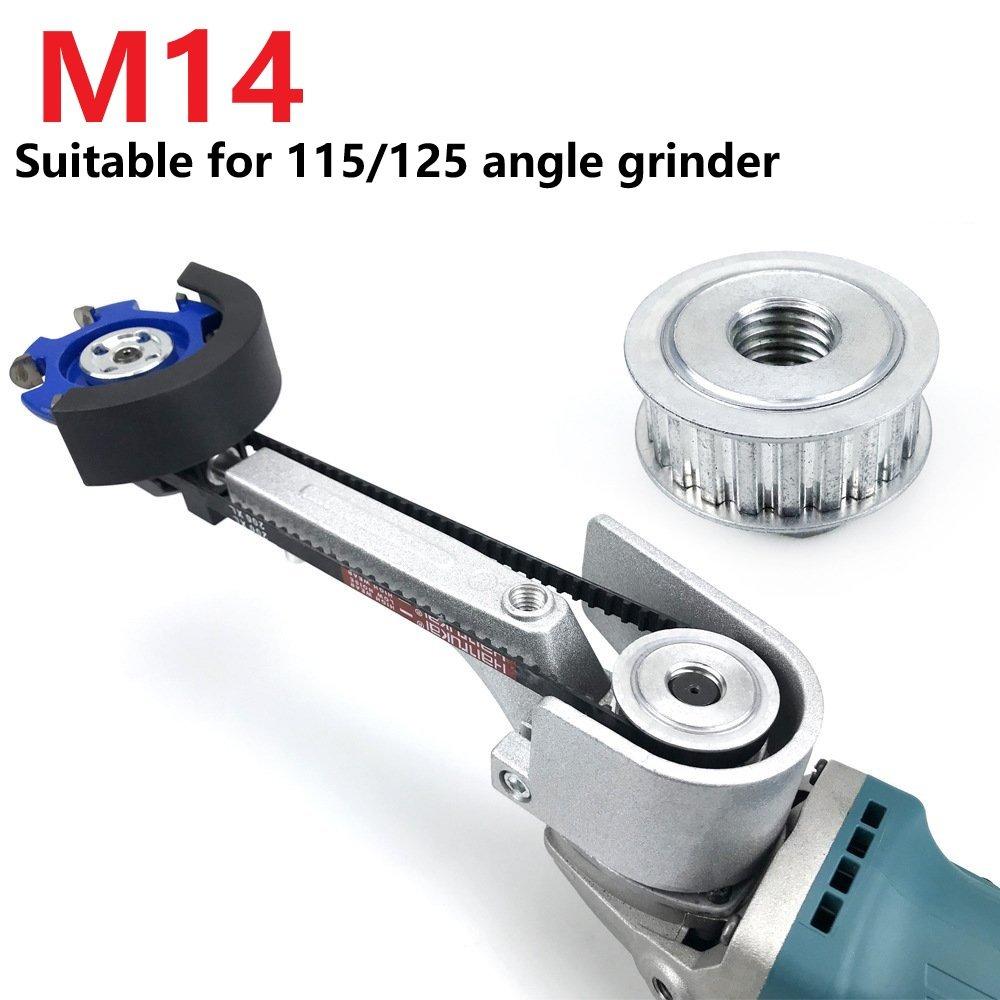 M10 M14 Angle Grinder Conversion Head Durable ABS & Alloy Steel Portable Grinder DIY Woodworking Tool for Sculpting