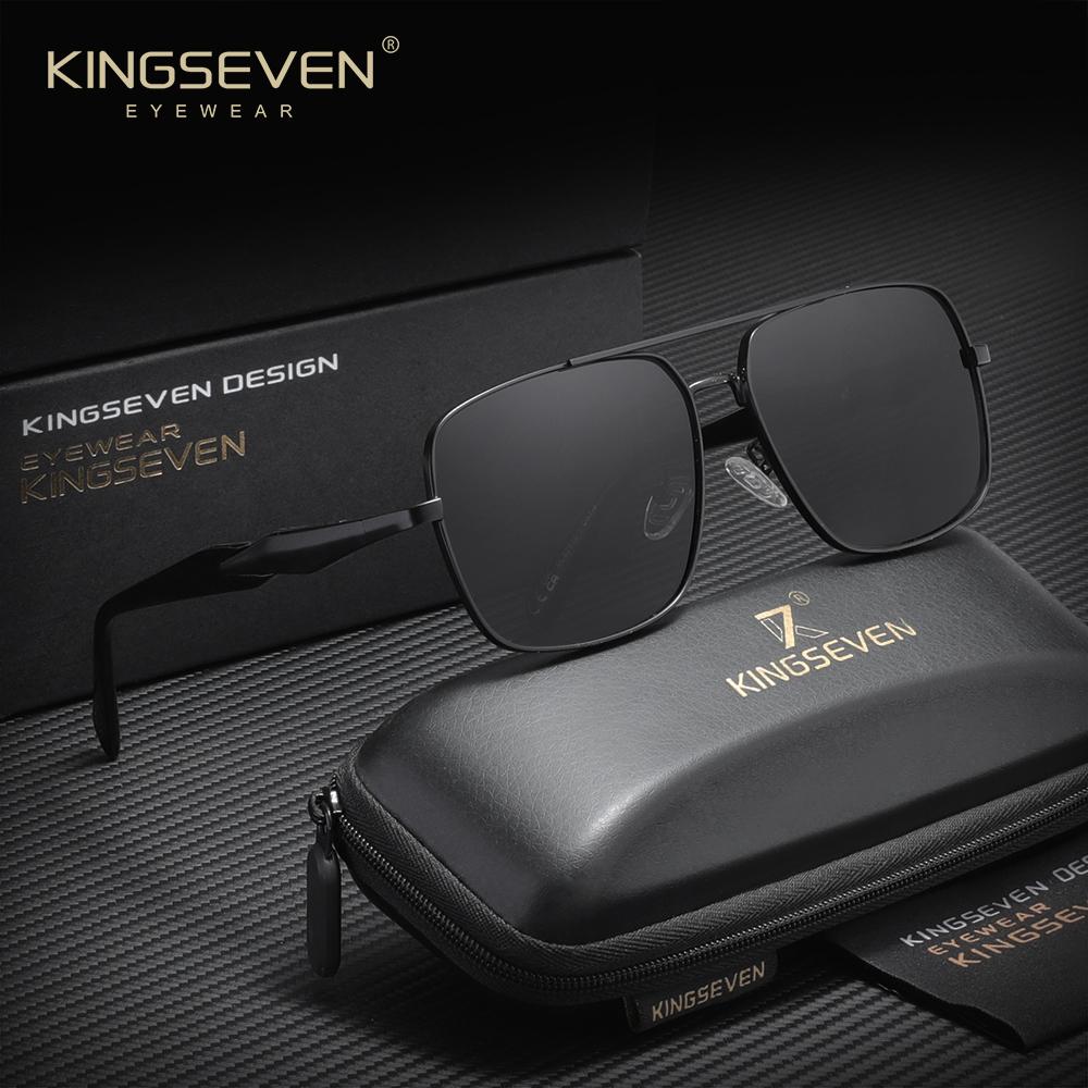 KINGSEVEN Business Sunglasses UV400 Men Women Driving Travel Outdoor Polarized Protective Glasses Trendy Classical Eyewear7