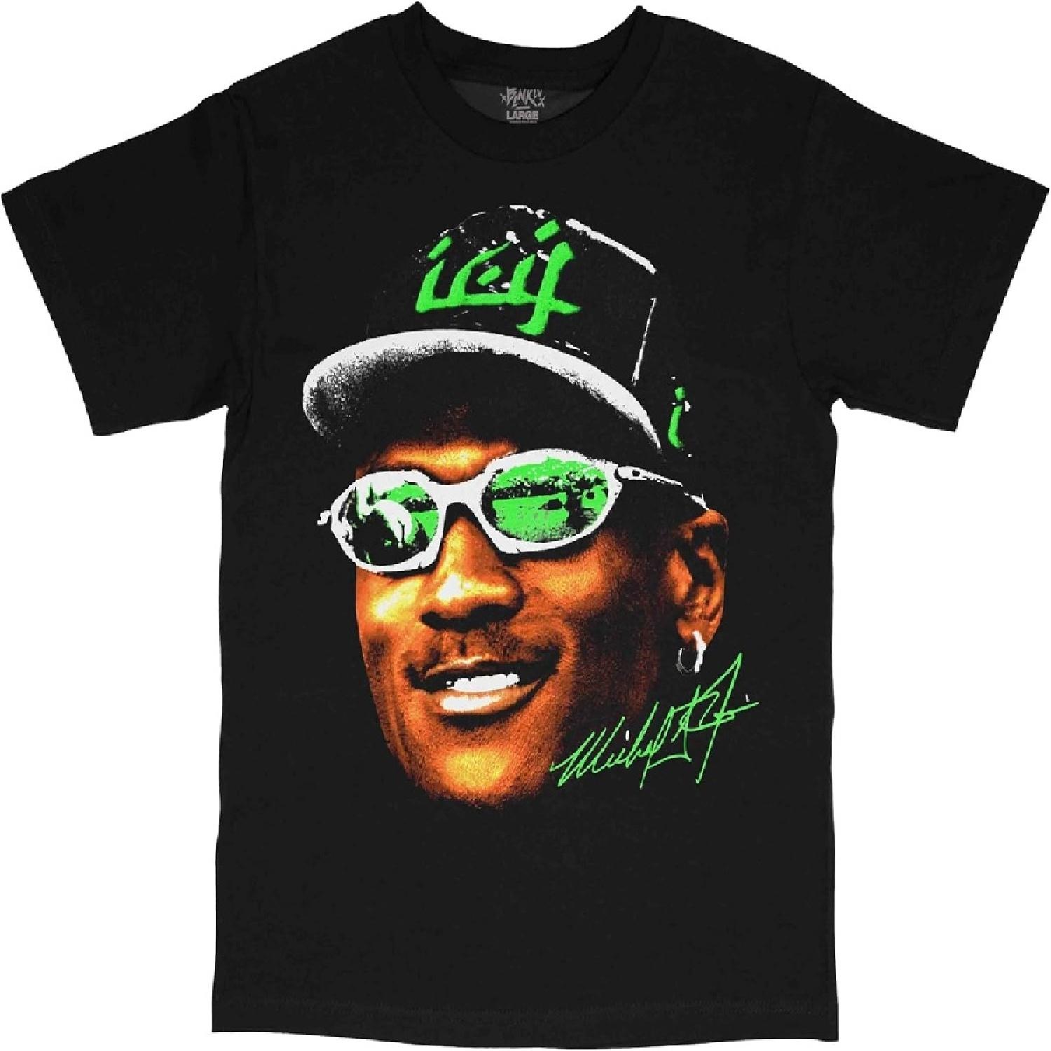 

Micha3l 7 Rings Face Streetwear Vintage Style T-Shirt Black XXXXXL чорний