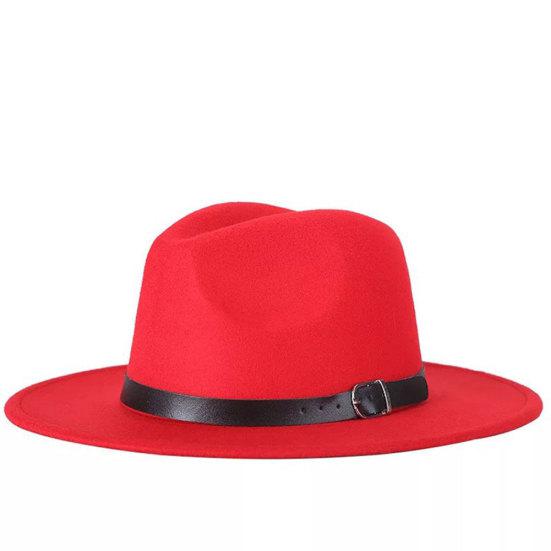 Fedora Hat Solid Color Adjustable British Style Jazz Cap Costume Accessory Streetwear
